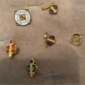 Beta Sigma Phi Sorority lapel pins